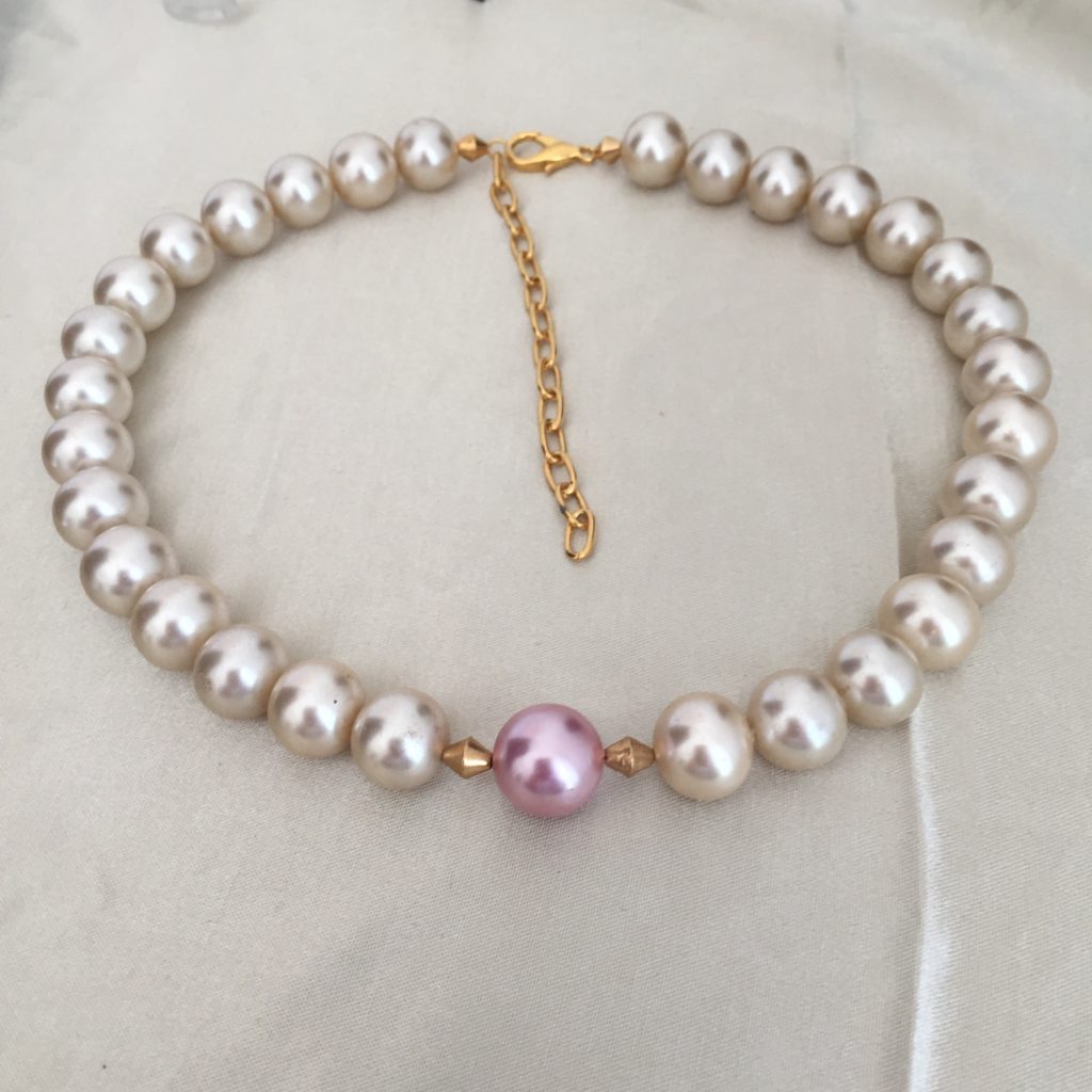 collier perle nacrée