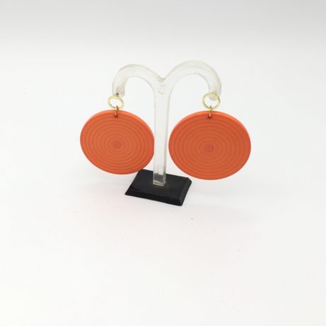 boucles d'oreille orange