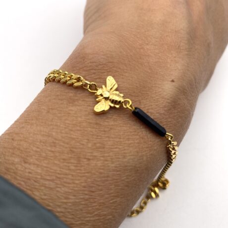 Bracelet abeille noir_02