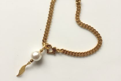 bracelet à charme perle