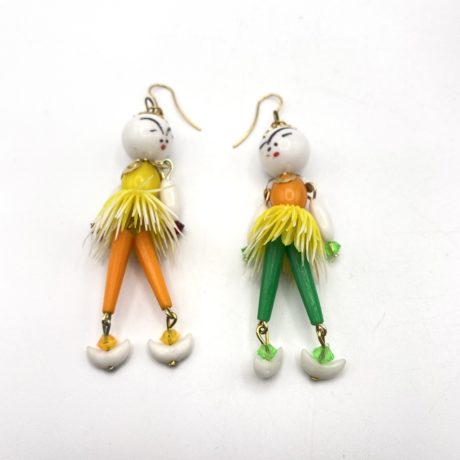 Boucles d'oreilles Poupées Jaune