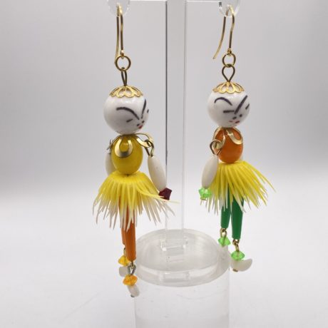 Boucles d'oreilles Poupées Jaune