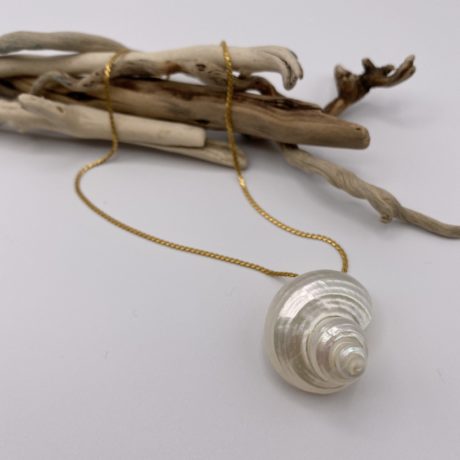 Collier pendentif escargot de mer