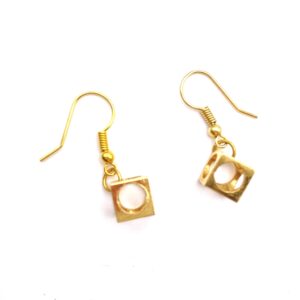 Boucles d'oreilles cube pendant