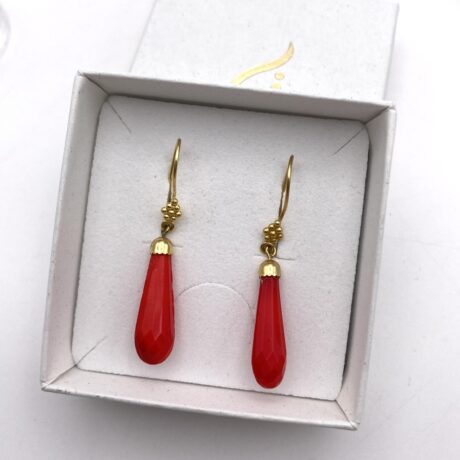 Boucles d’oreilles goutte rouge_02