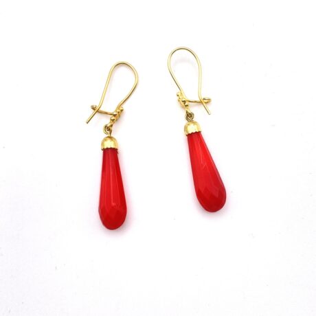 Boucles d’oreilles goutte rouge_04