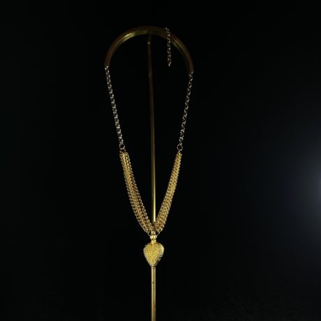 Collier sautoir coeur -5