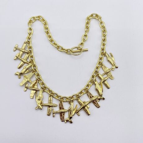 Collier charme avion
