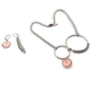 Colliers Sautoirs Lot De 2 - Perles De Verre Et Résine - Couleur Marron - Occasion