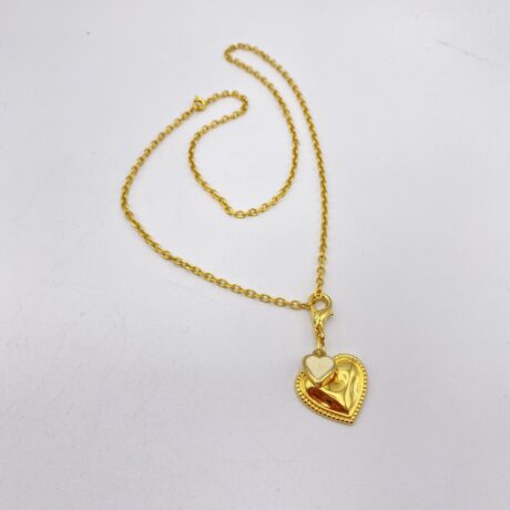 Pendentif double coeur