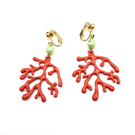 Clips corail orange