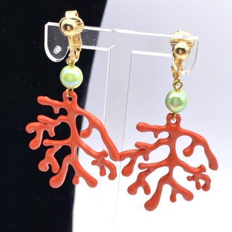 Clips corail orange