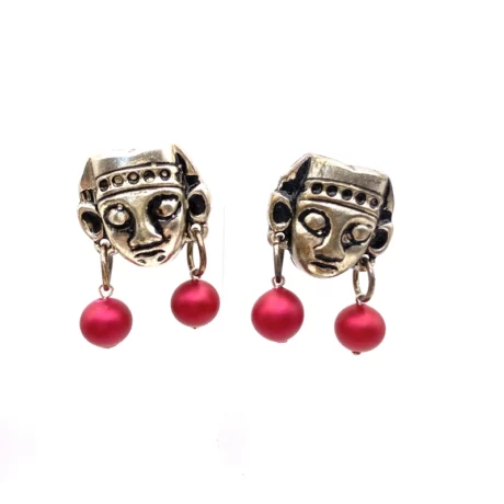 Clip bouddha perle rouge_06