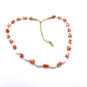 Collier verre corail