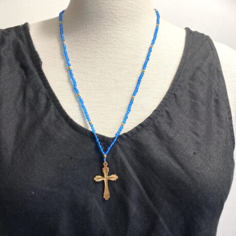 collier mala bleu