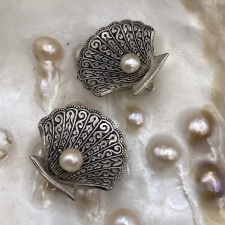 Boucle oreille coquille argent3