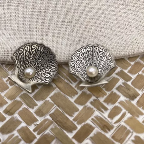 Boucle oreille coquille argent4
