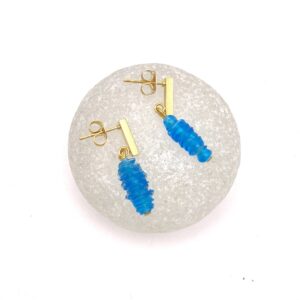 Boucles d'oreilles bleu turquoise