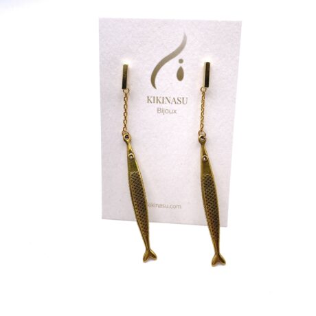 Boucles d'oreilles anchois de Collioure