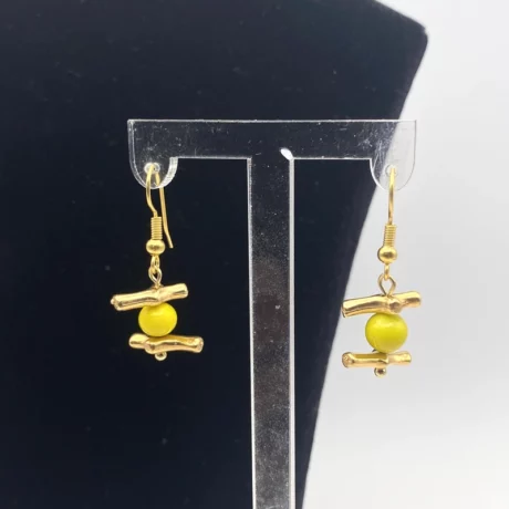 boucle oreille corail jaune_04