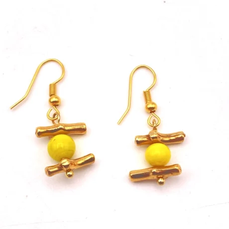 boucle oreille corail jaune_08