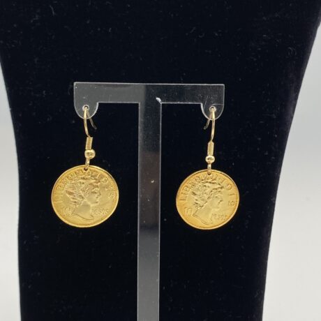 Boucles d'oreilles pièce de monnaie