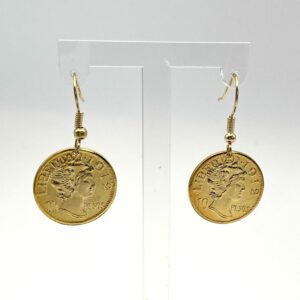 Boucles d'oreilles pièce de monnaie