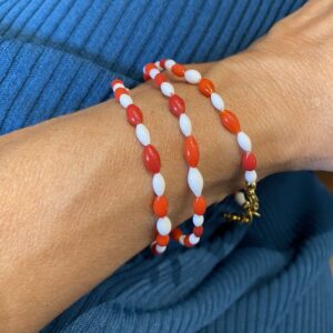 Collier Boules En Corail Et Coquillage Rose/blanc - Longueur 52,5 Cm, 58,2 G, Occasion