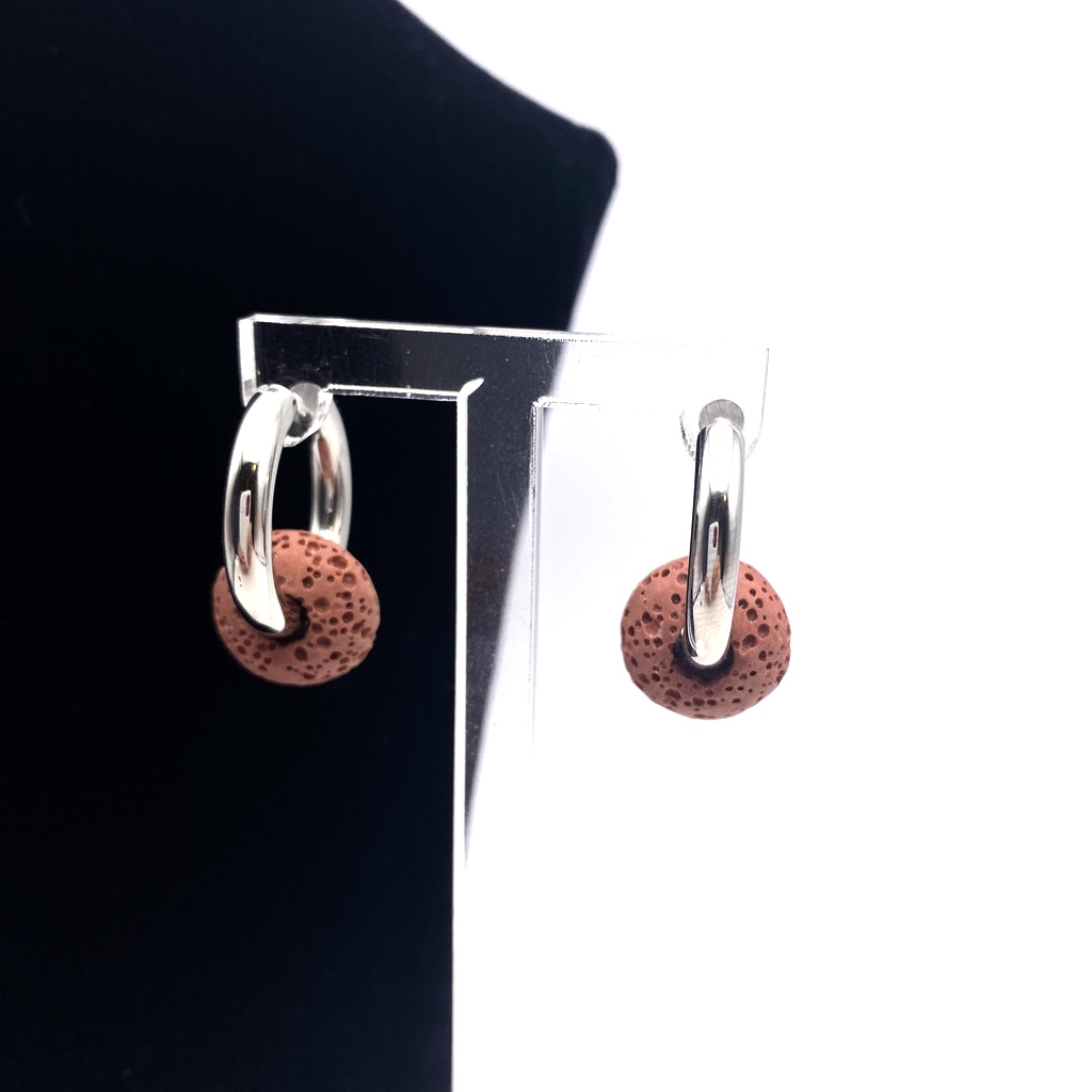 Boucles D’oreilles Pierre Naturelle En Forme De Goutte – Créoles Légères – Cadeau Femme élégant