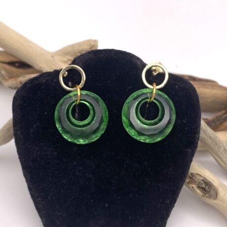 Boucles d’oreilles créole verte_06