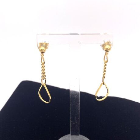 Boucles d’oreilles goutte dorée_03