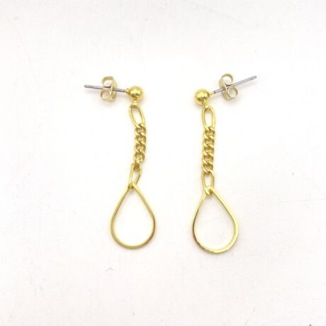 Boucles d’oreilles goutte dorée_06