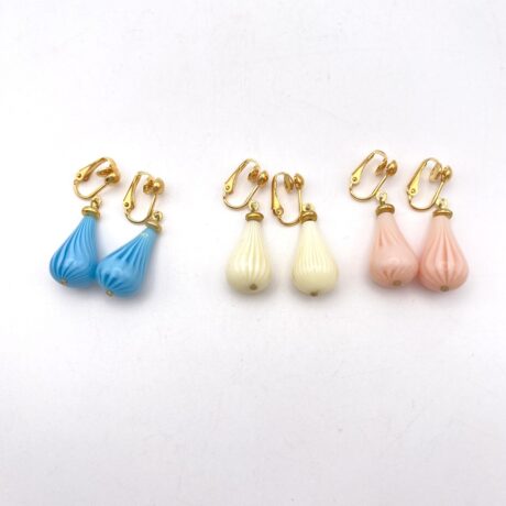 Boucles d'oreilles clips avec goutte