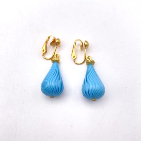 Boucles d'oreilles clips avec goutte