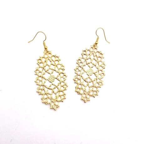 Boucles d'oreilles avec pendant filigrane ancien