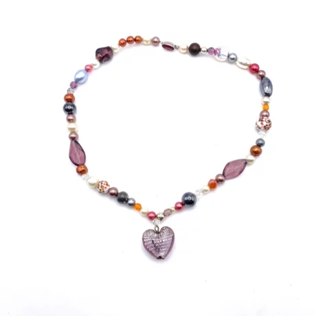 Collier coeur Murano