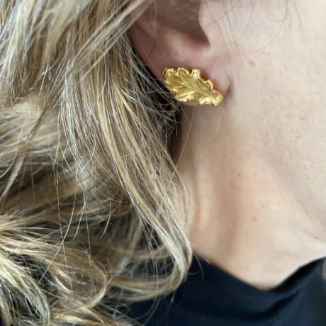 Boucles d’oreilles feuilles de chêne_03