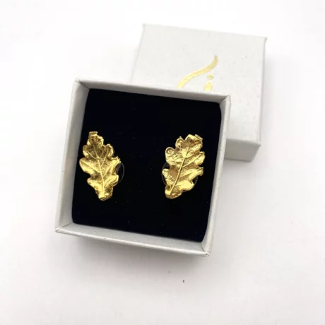 Boucles d’oreilles feuilles de chêne_05