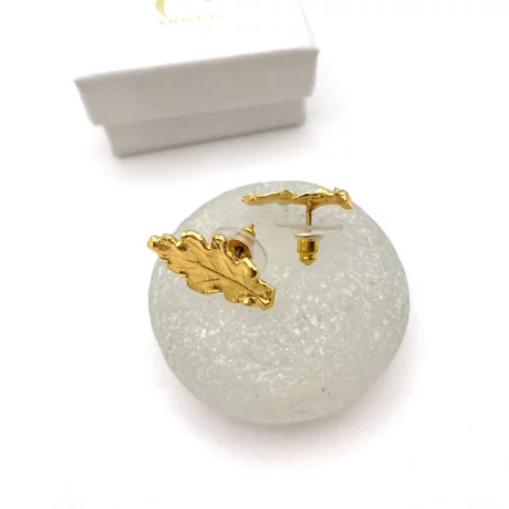 Boucles d’oreilles feuilles de chêne_06