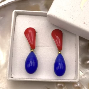 Boucle bleu rouge Modrian