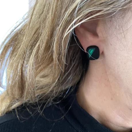 Boucle oreille clips noir2