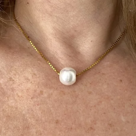 Collier avec perle Donut
