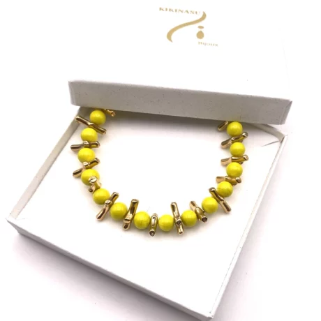 bracelt corail jaune