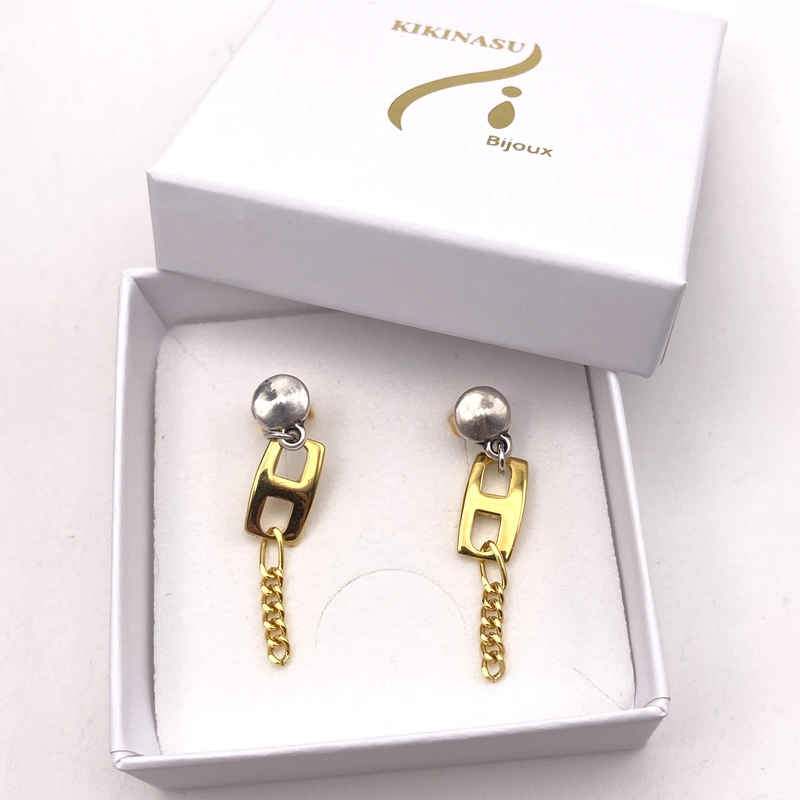 Boucles d’oreilles upcyclées or et argent_06