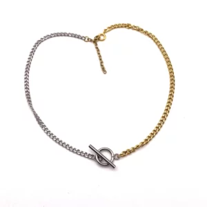 Chocker mix color or et argent