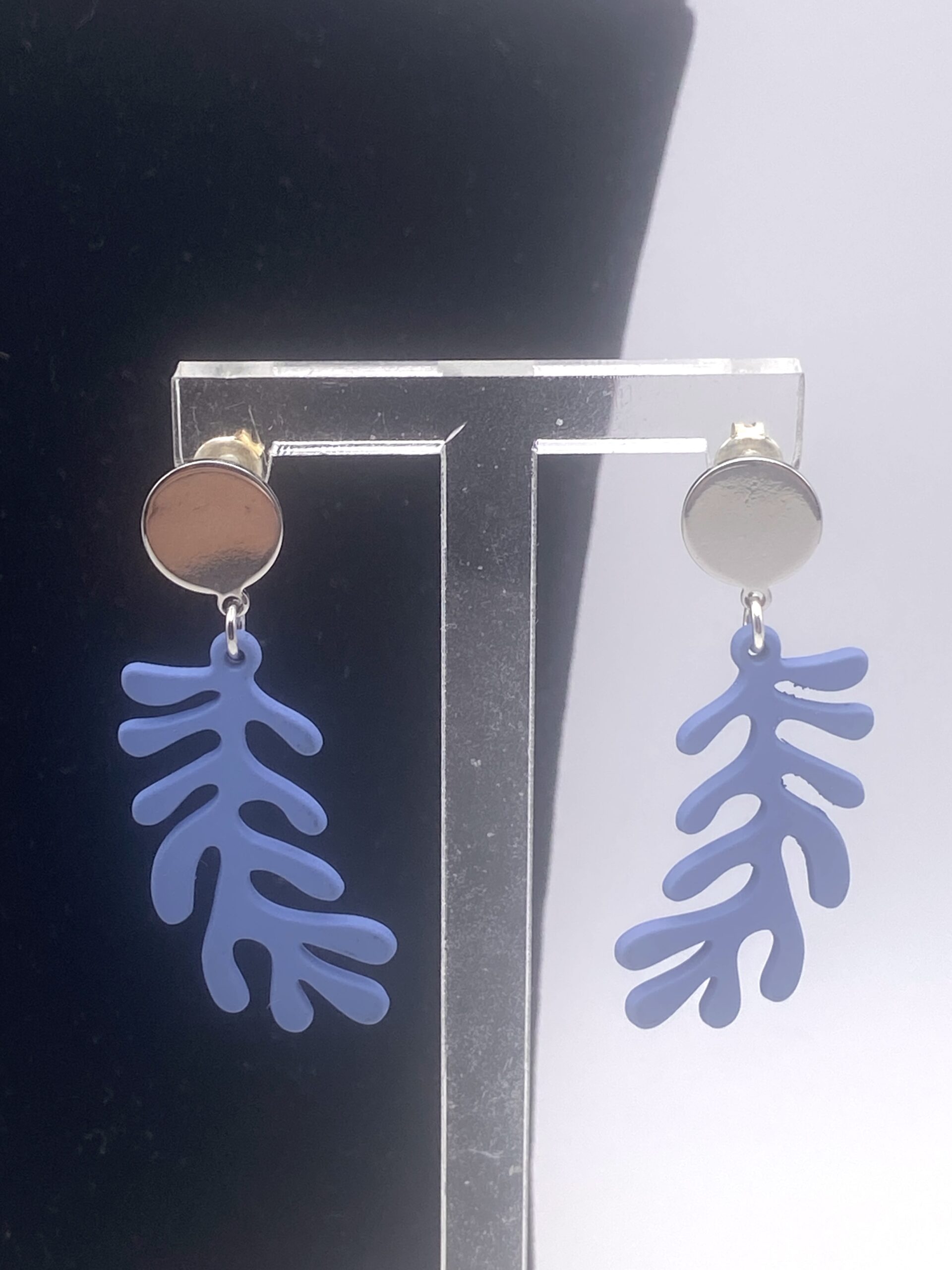 Boucles d’oreilles algue bleu Matisse_07